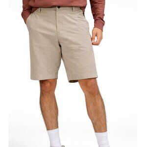 LULULEMON Commission Classic-Fit Shorts 9" VersaTwill Stretch Golf Tan Men's 36